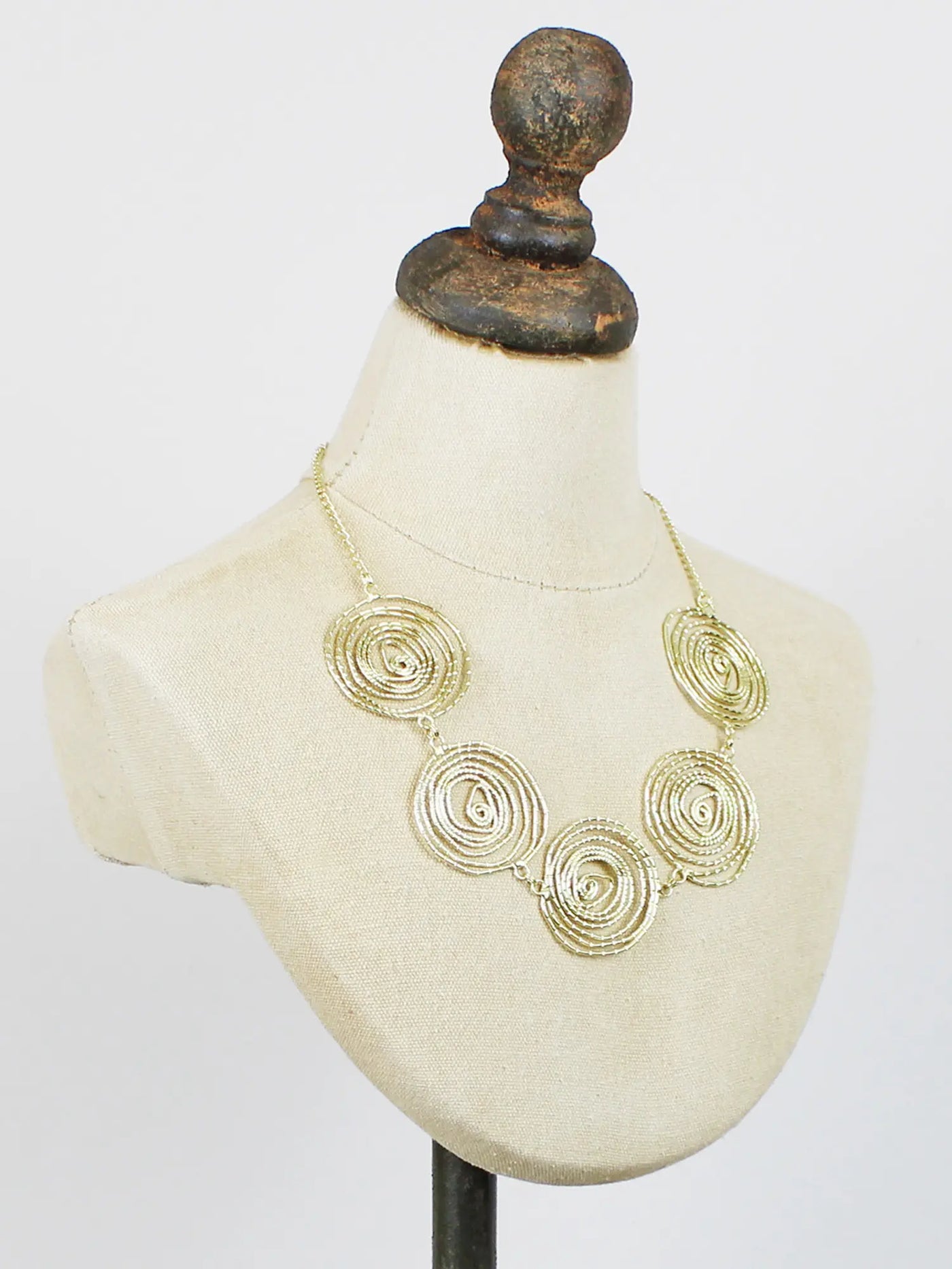 Gold Swirl Necklace