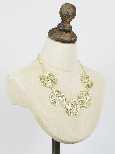 Gold Swirl Necklace