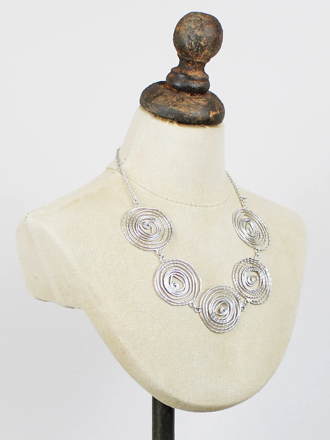 Silver Swirl Necklace
