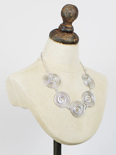 Silver Swirl Necklace