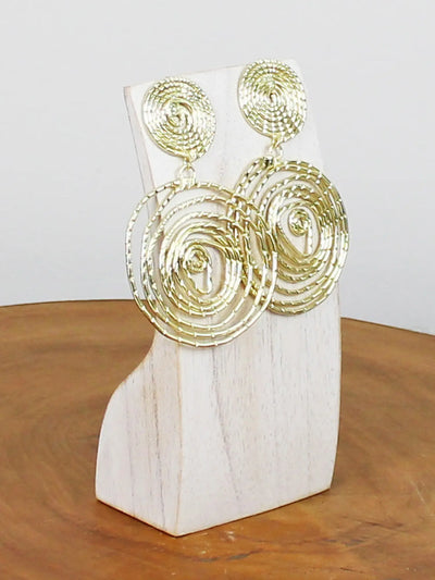 Gold Swirl Earrings