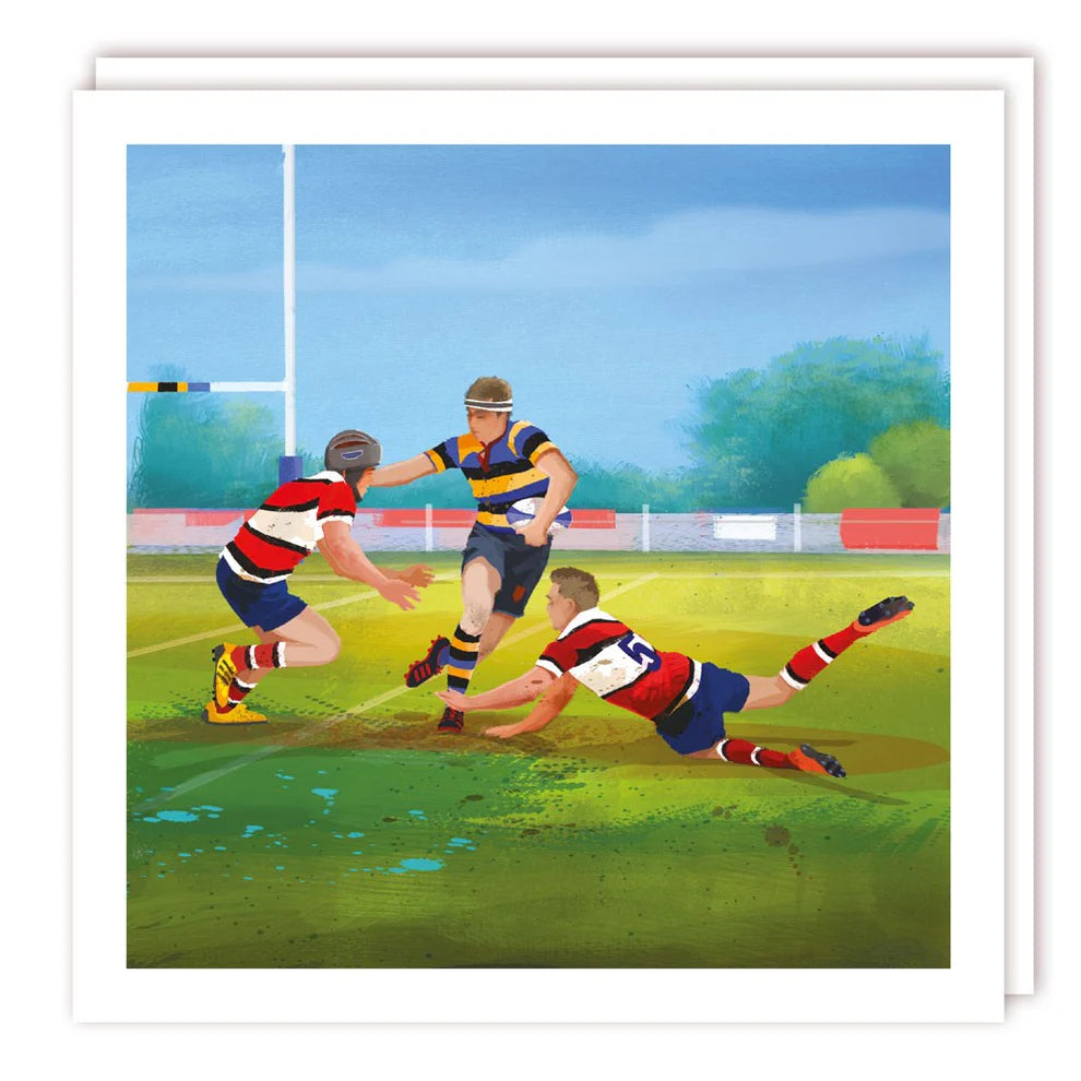 Rugby Painting Card