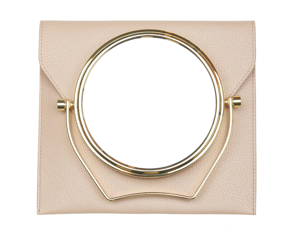 Stone Large Travel Mirror & Pouch