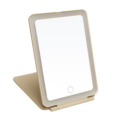 Stone LED Portable Travel Mirror