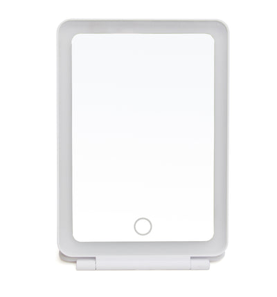 White LED Portable Travel Mirror