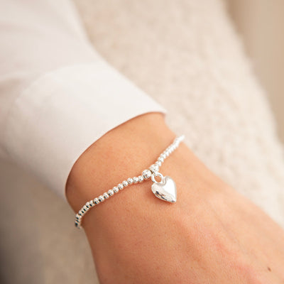 Life Charms - Silver Puff Heart Bracelet