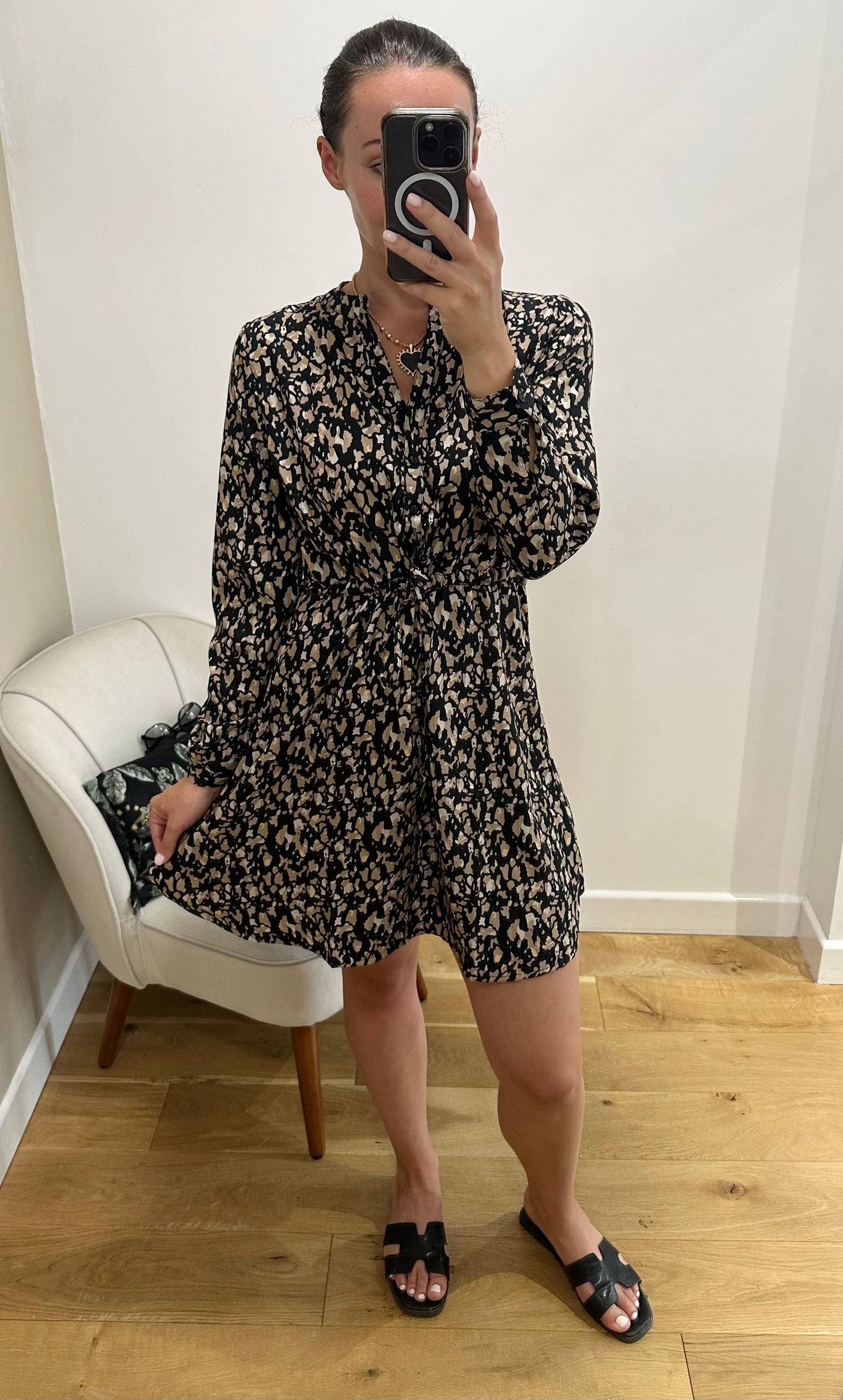 ONLY Animal Print Tunic Dress