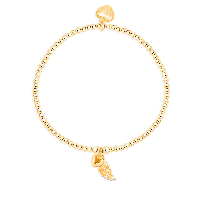 Life Charms - Gold Angel Wing Bracelet