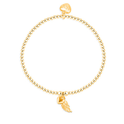 Life Charms - Gold Angel Wing Bracelet