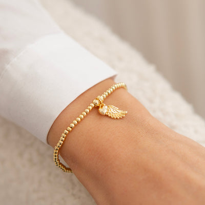 Life Charms - Gold Angel Wing Bracelet