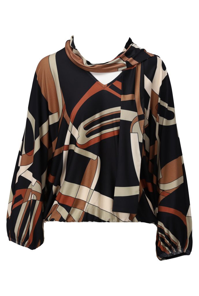 K Design Black & Tan LS Top