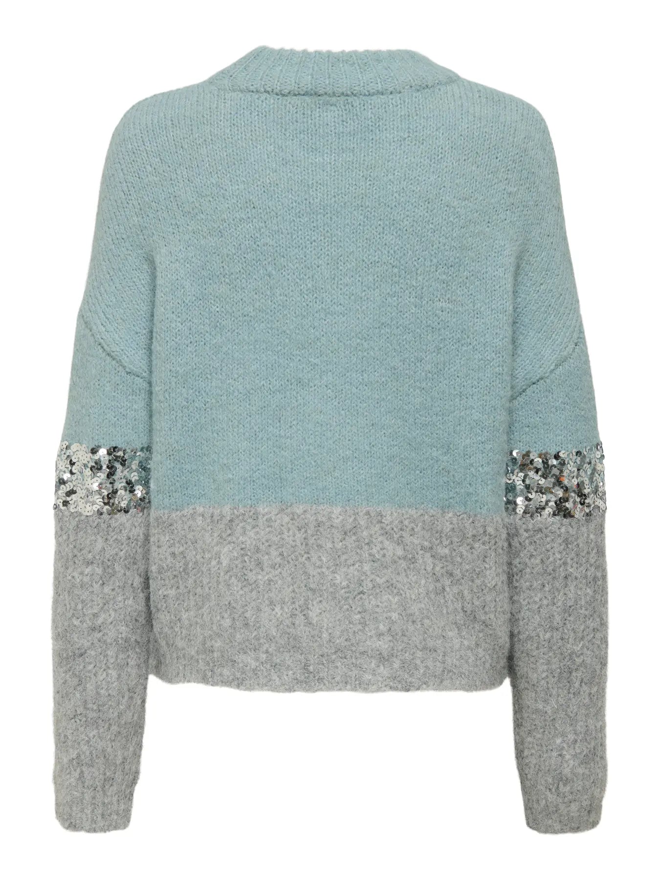 ONLY Blue & Grey Sequin Knit
