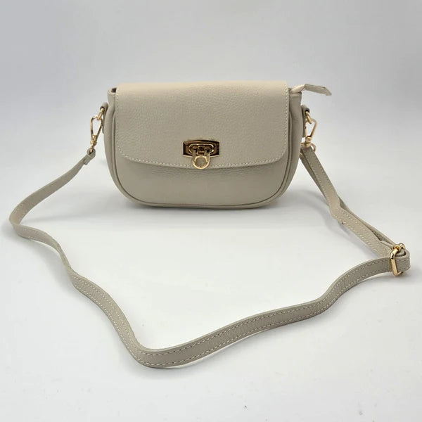 Cream Soho Leather Cross Body Bag