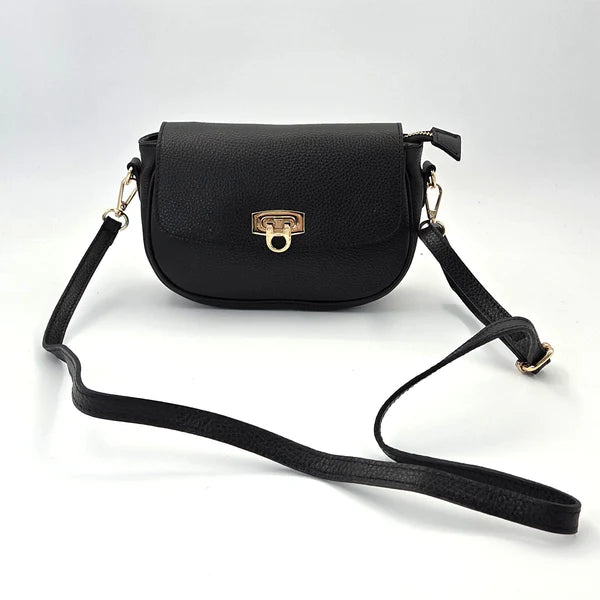 Black Soho Leather Cross Body Bag