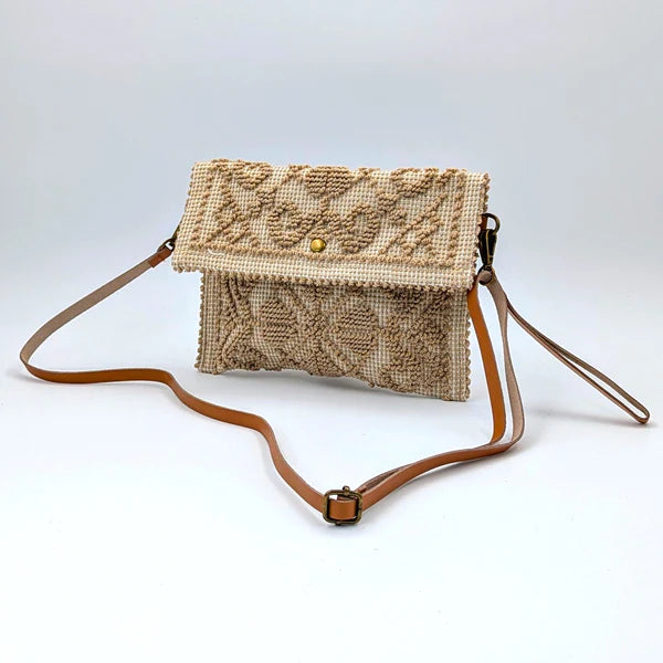 Sand Sardinian Tapestry Clutch Bag