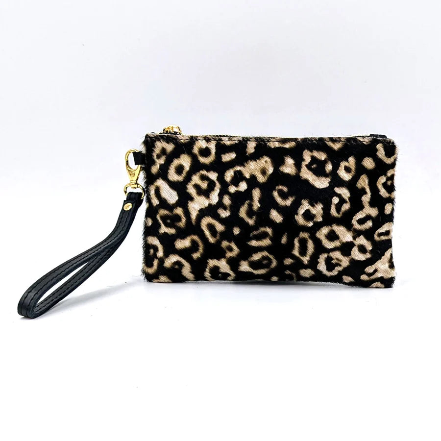 Leopard Leather Pouch