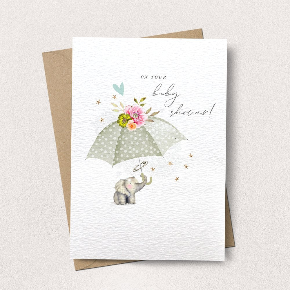 Baby Shower Elephant Card