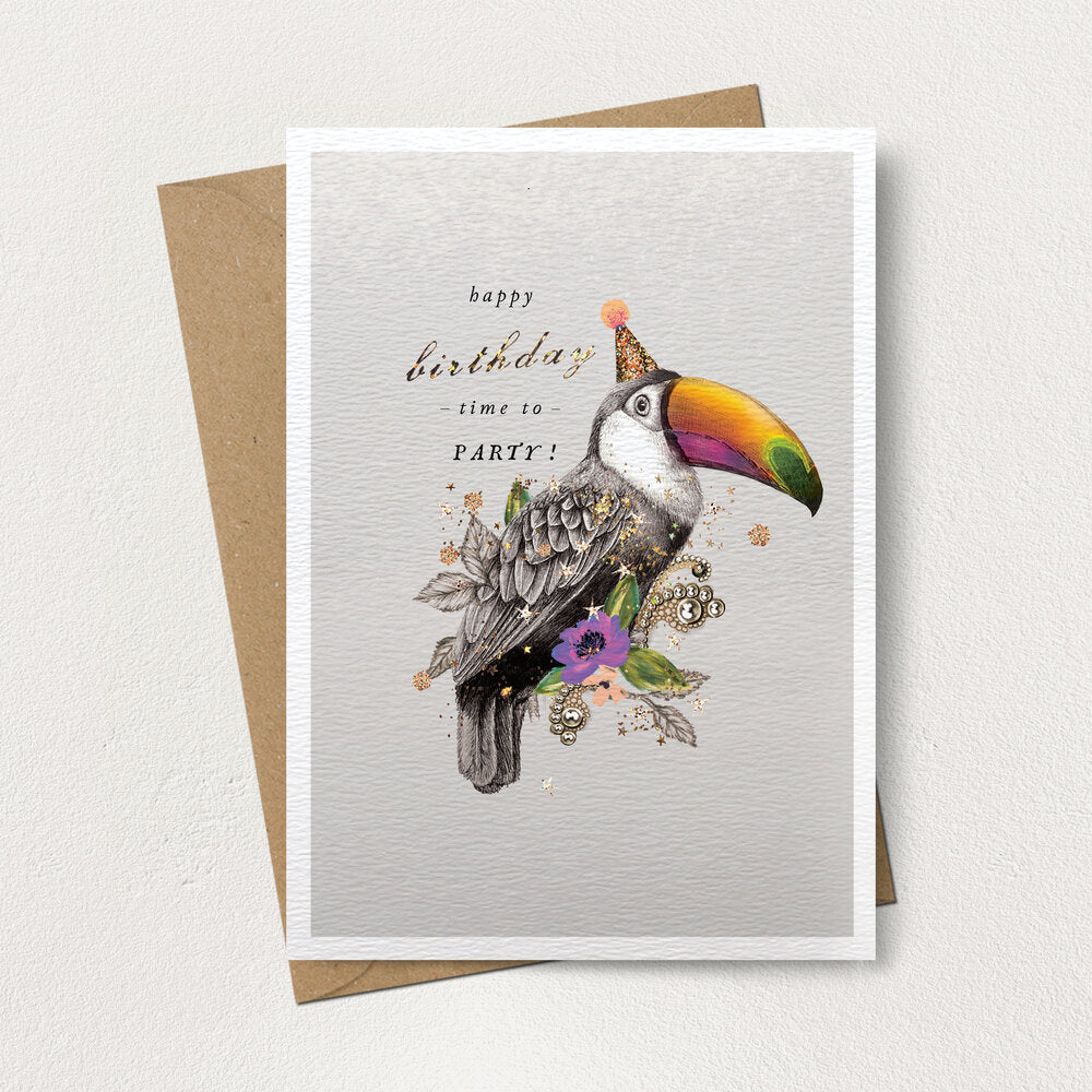 Toucan Birthday Party Card