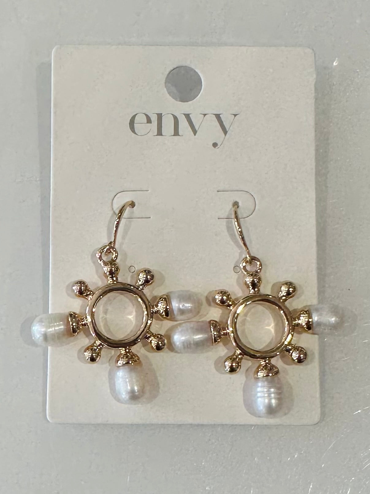Gold & Pearl Earrings