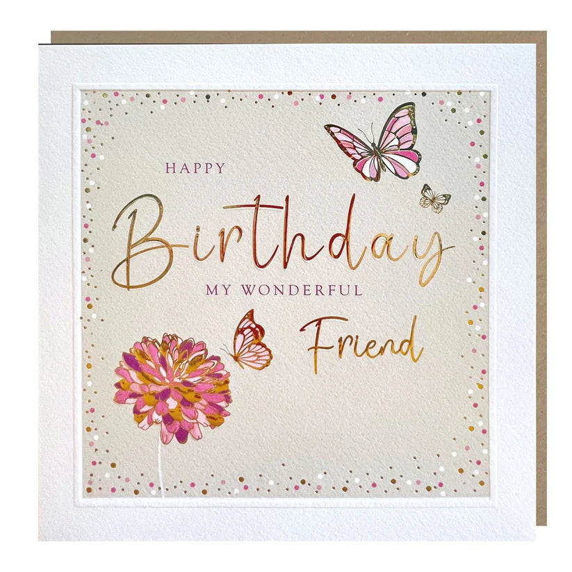 Happy Birthday Wonderful Friend Card