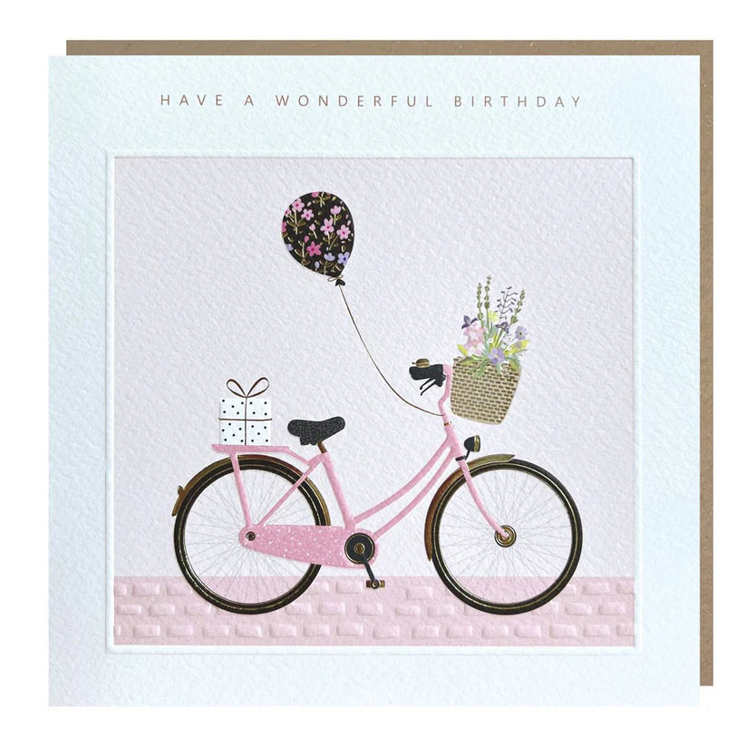 Wonderful Birthday Bicycle Card