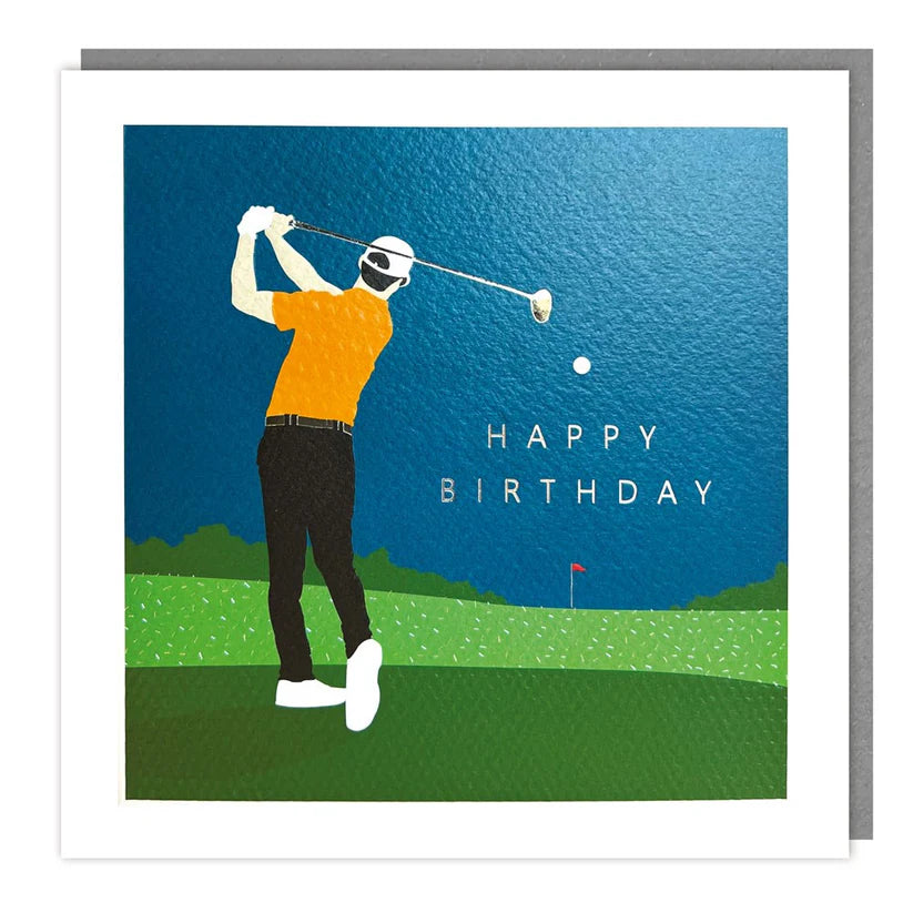 Golf Happy Birthday Card