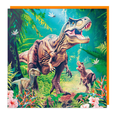 3D Dinosaur Card