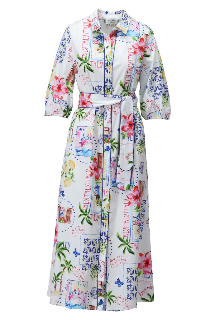 K Design Sicily Maxi Shirt Dress