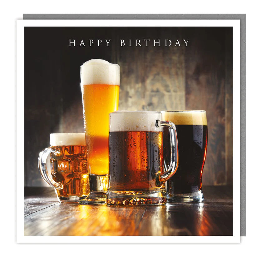 Beer Happy Birthday Card