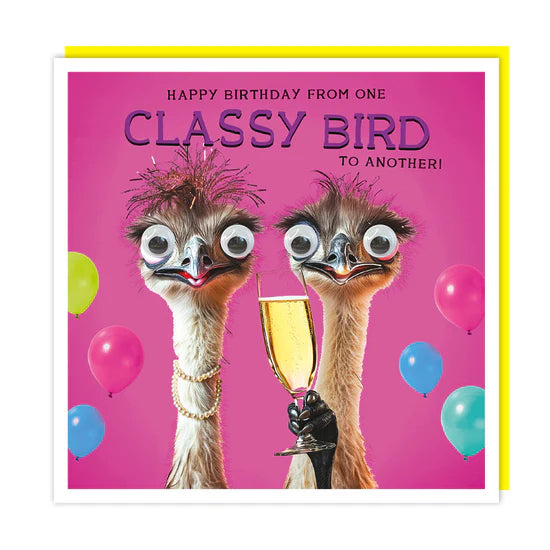 Classy Bird Gogglies Card