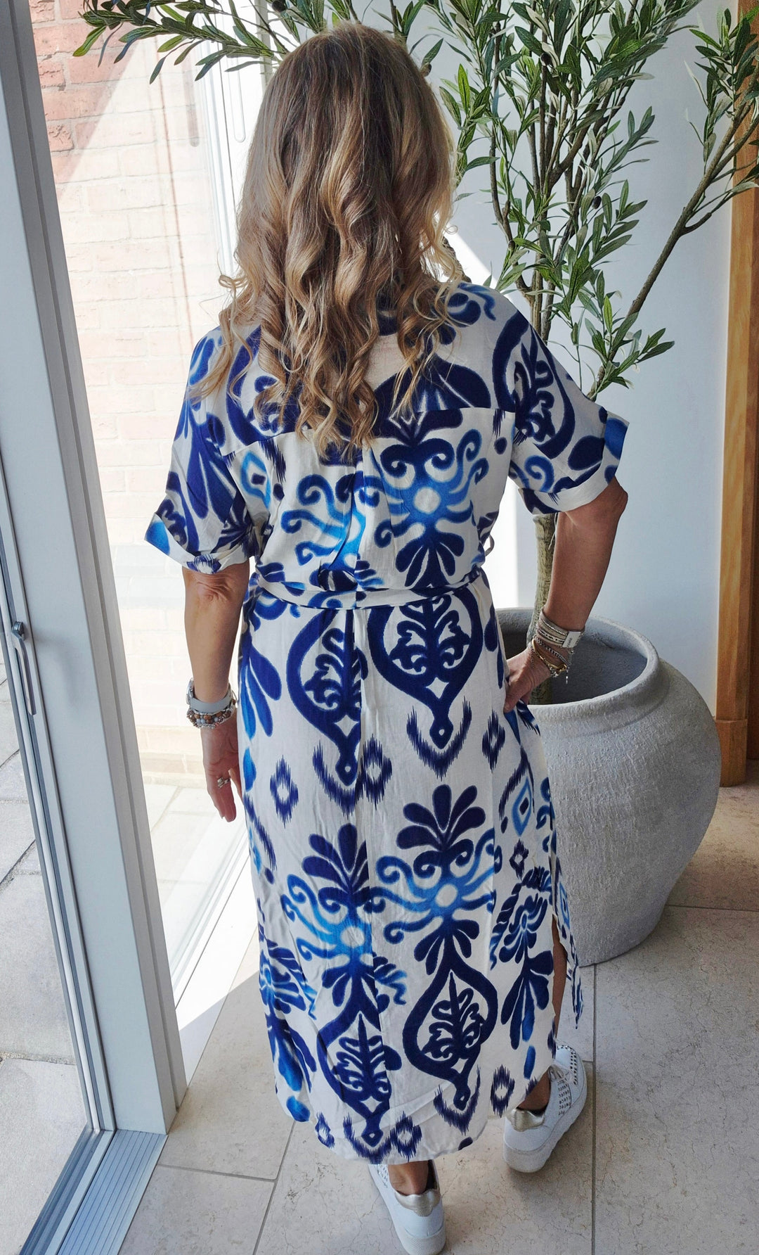 Blue Ornate Dress