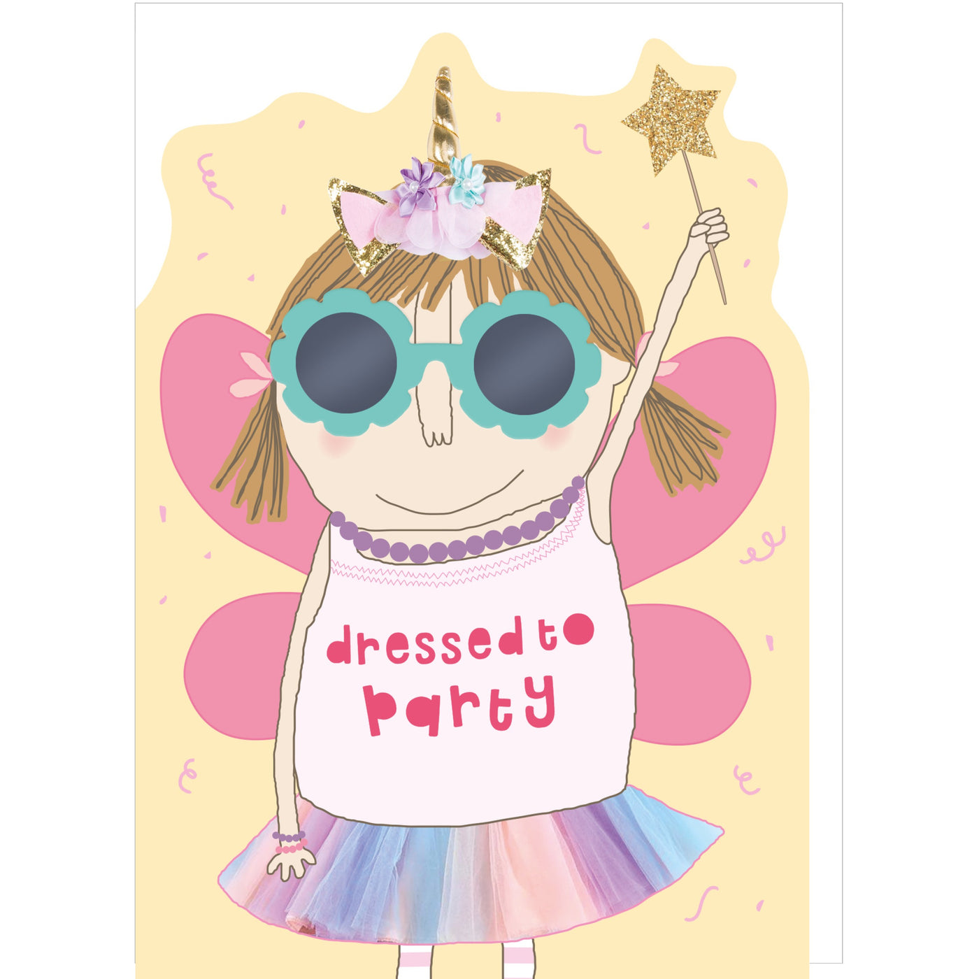 Dressed To Party Girl Birthday Card