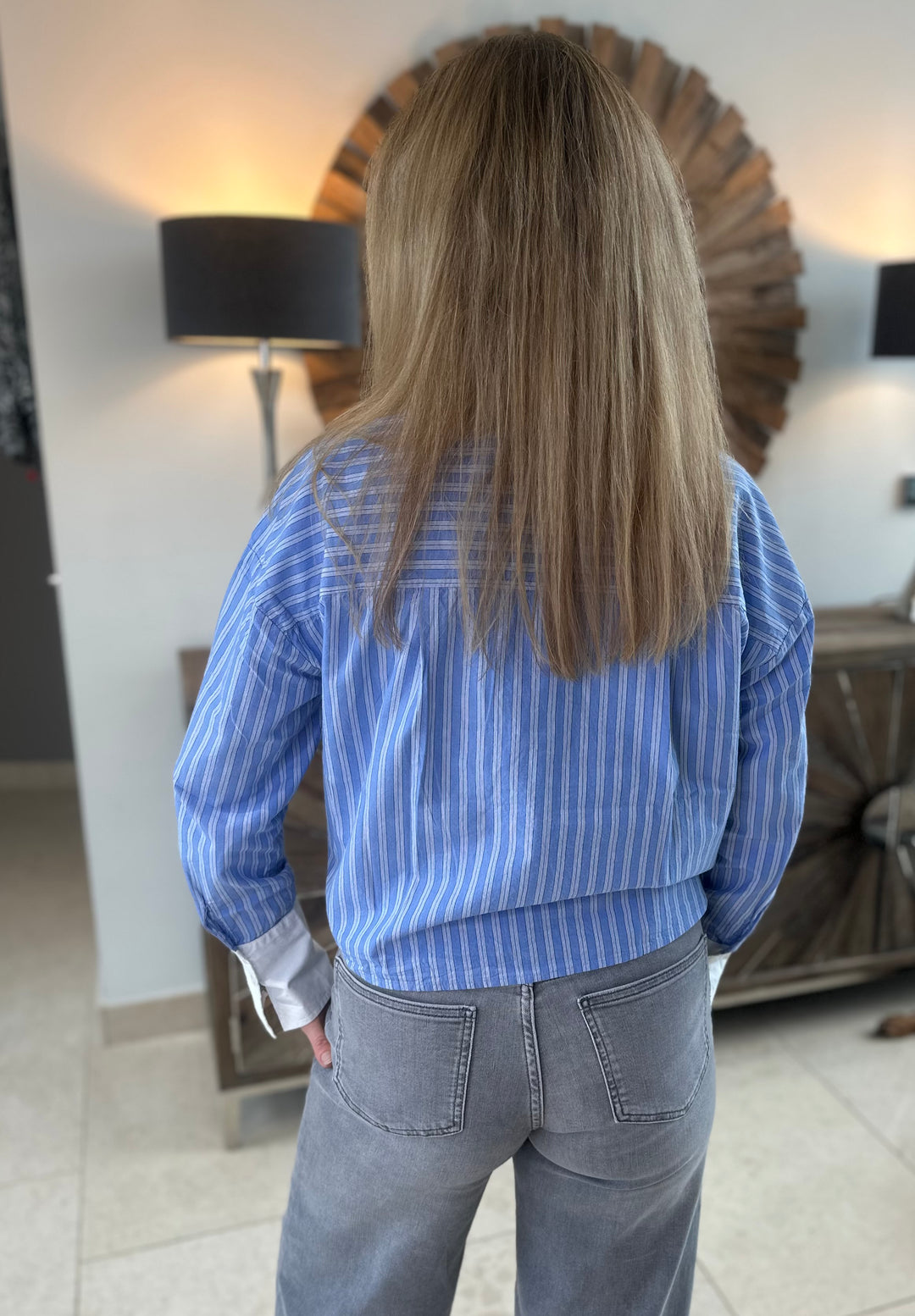 Fransa Blue Stripe Ricky Shirt