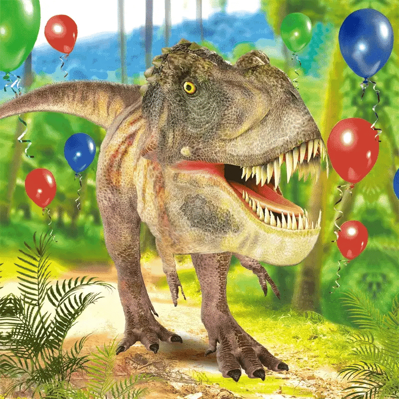 3D Dinosaur Balloons Card