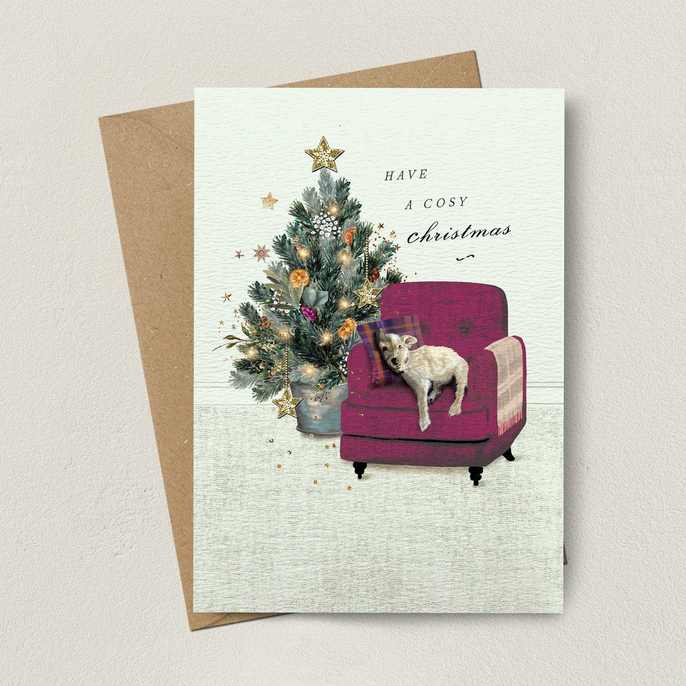 Cosy Christmas Dog Card