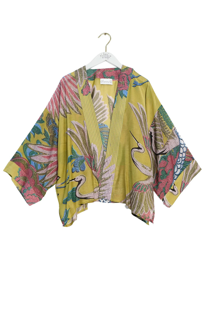 Olive Crane Kimono
