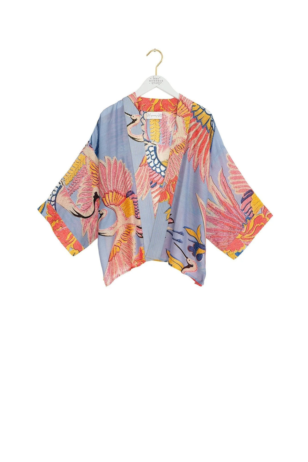 Crane Periwinkle Kimono