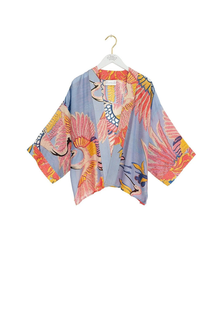Crane Periwinkle Kimono