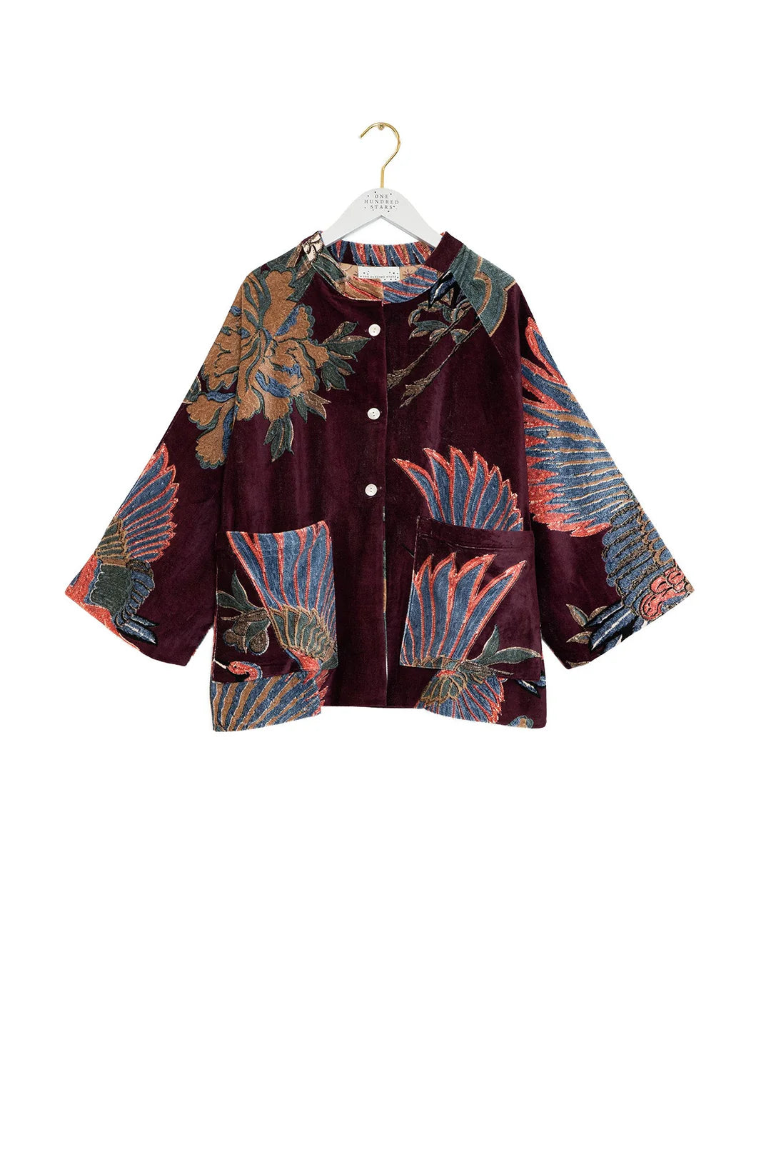 Crane Plum Velvet Jacket