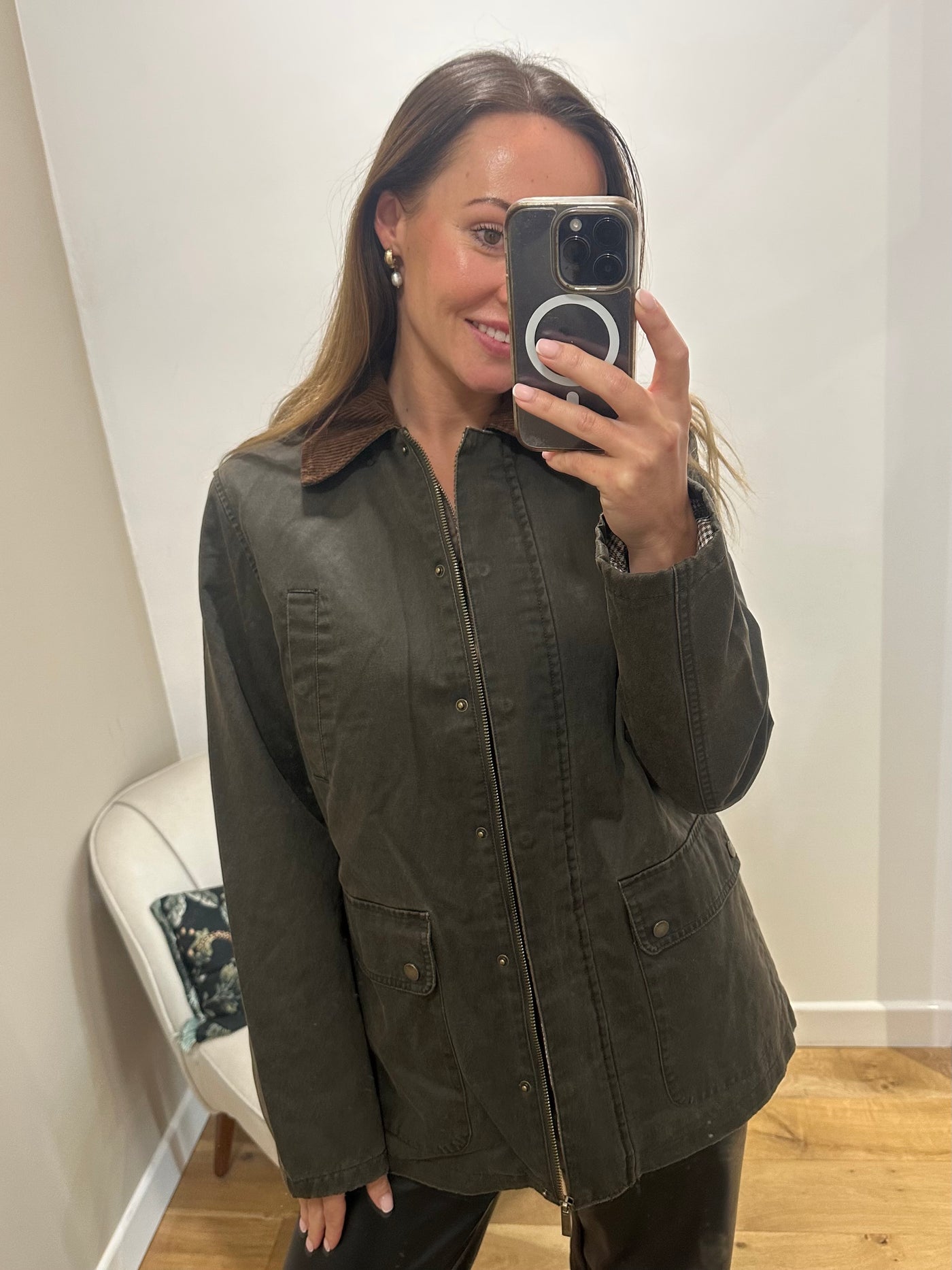 ONLY Khaki Barn Jacket
