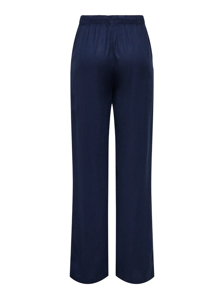 ONLY Navy Goa Linen Trousers