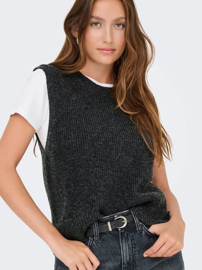 ONLY Grey Knit Vest