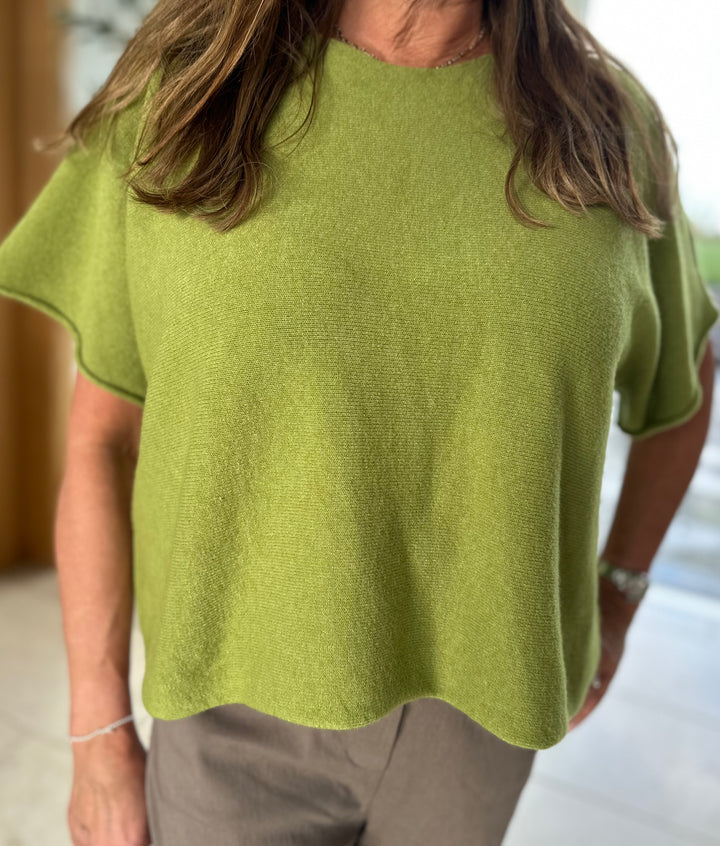 Green Short Sleeved Jumper