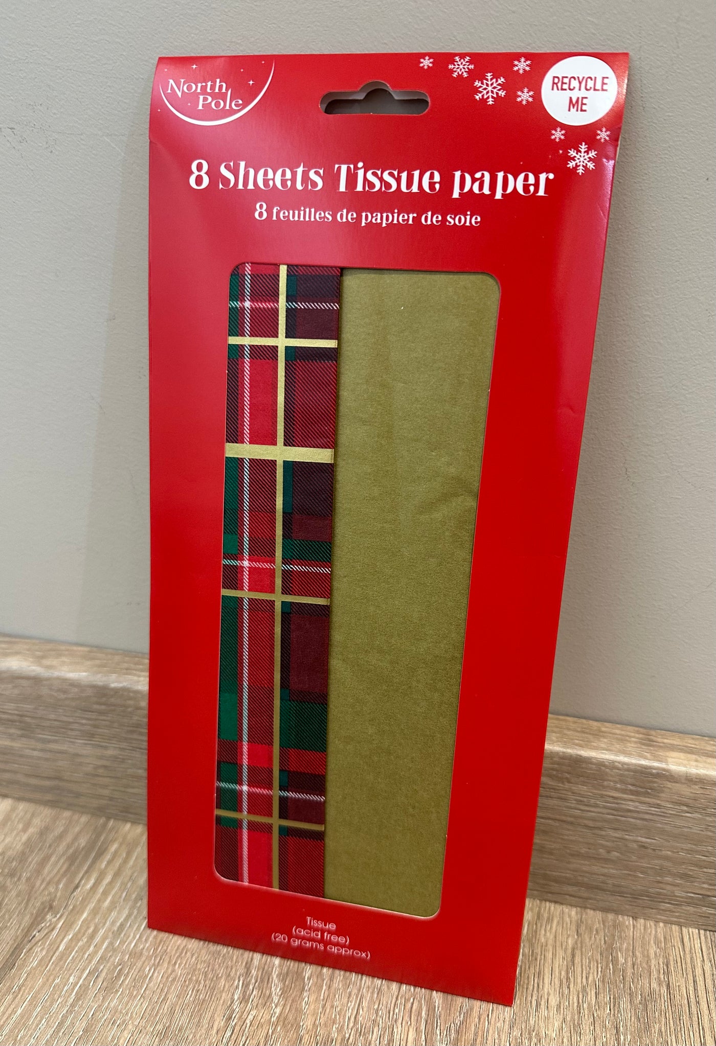 Tartan & Gold Tissue Paper