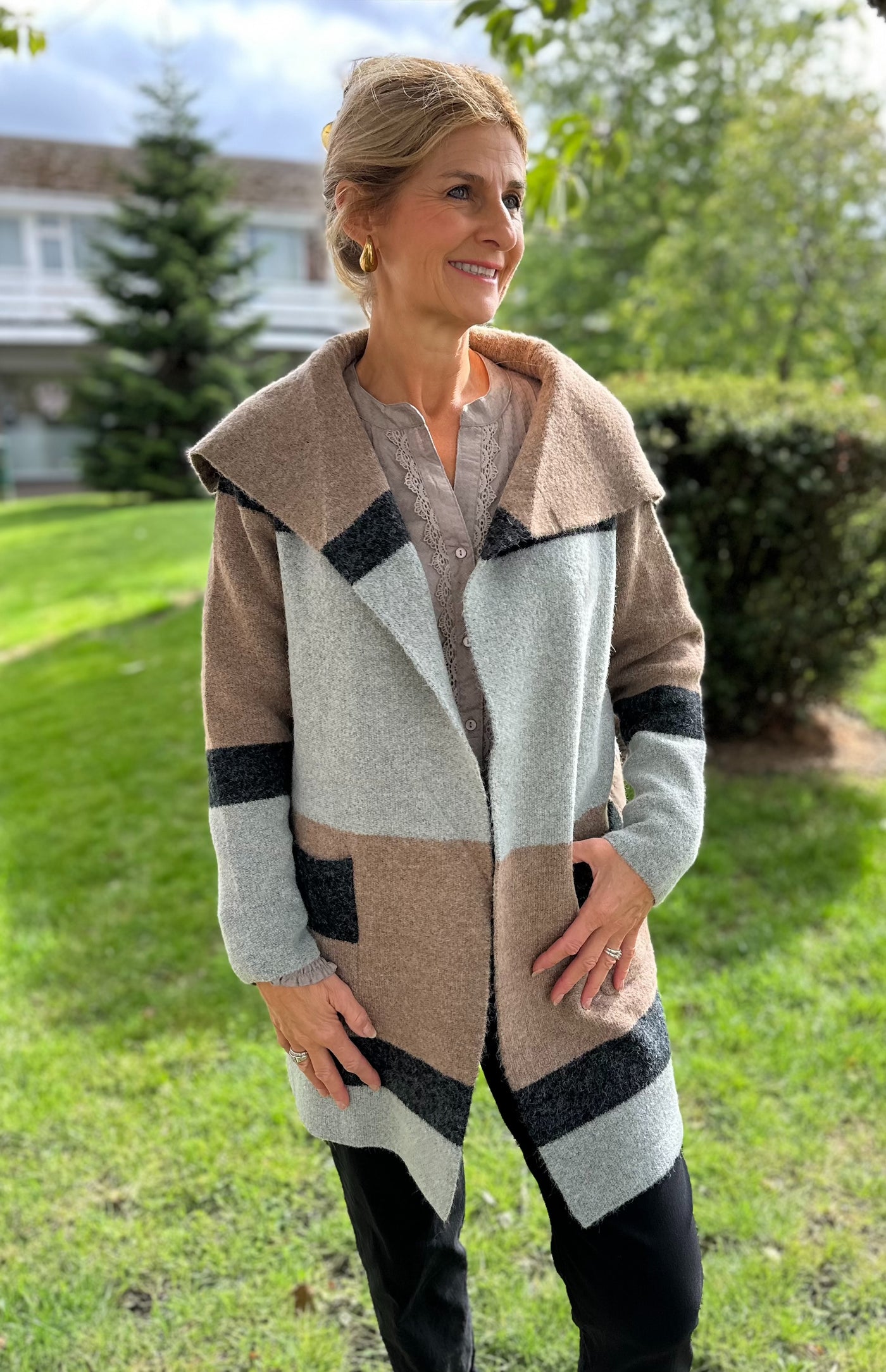 Striped Knit Jacket