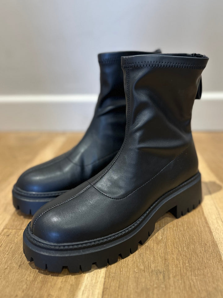 ONLY Black Zip Sock Boots