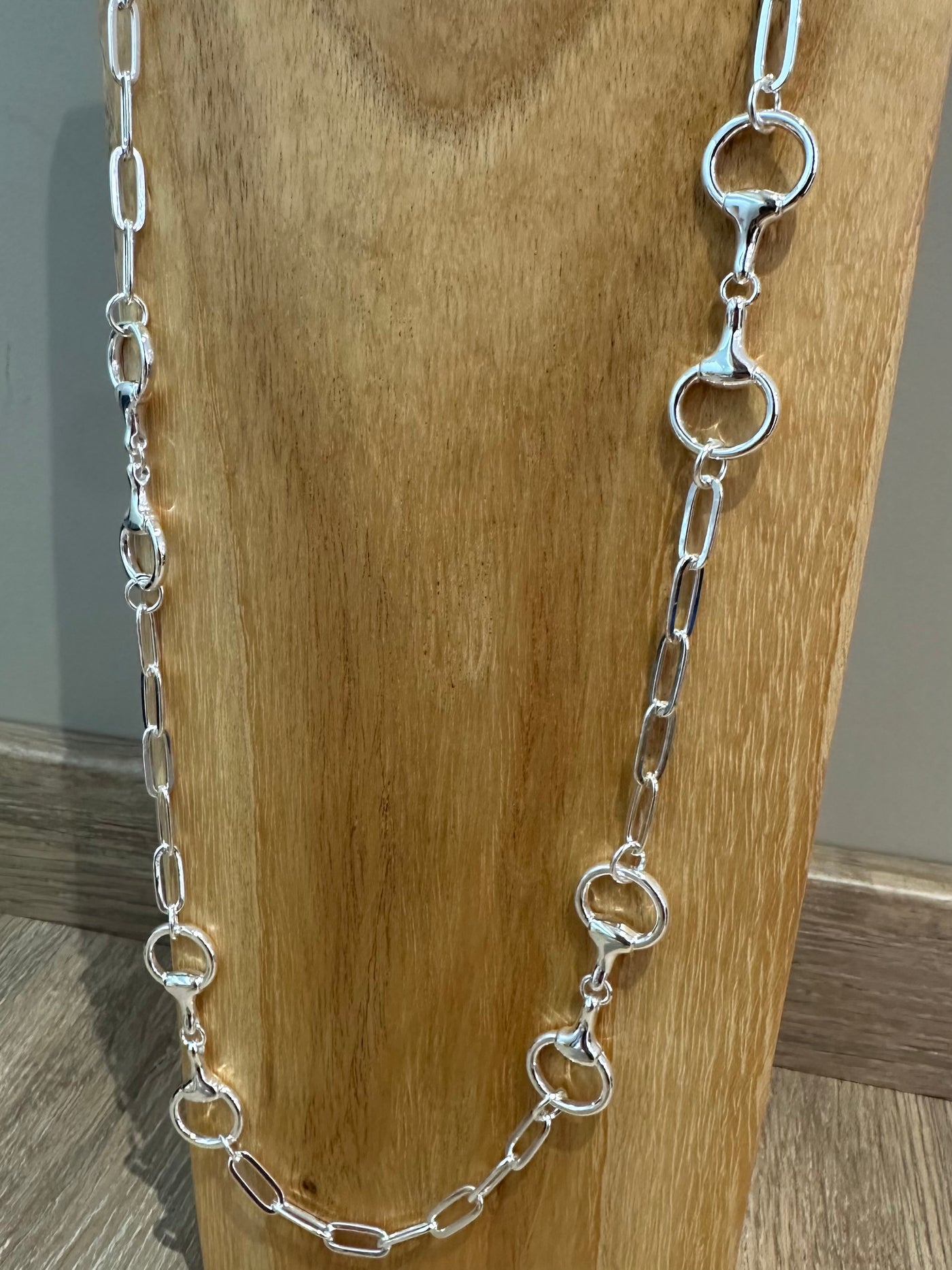 Silver Connector Link Necklace