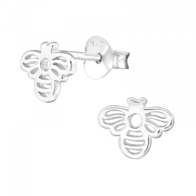 Sterling Silver Bee Studs