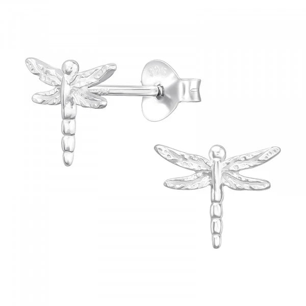 Sterling Silver Dragonfly Studs