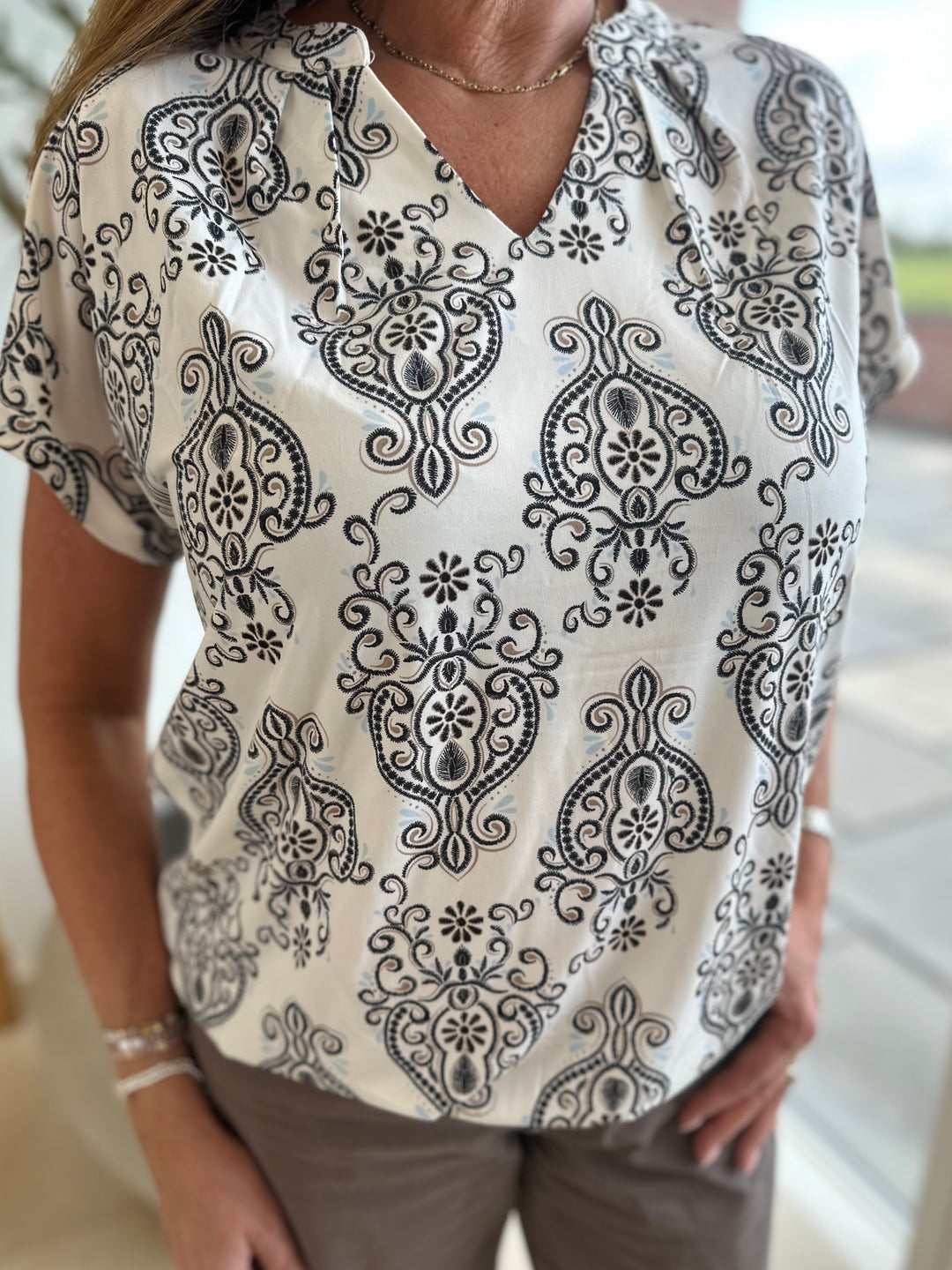 Fransa Ornate Seen Blouse